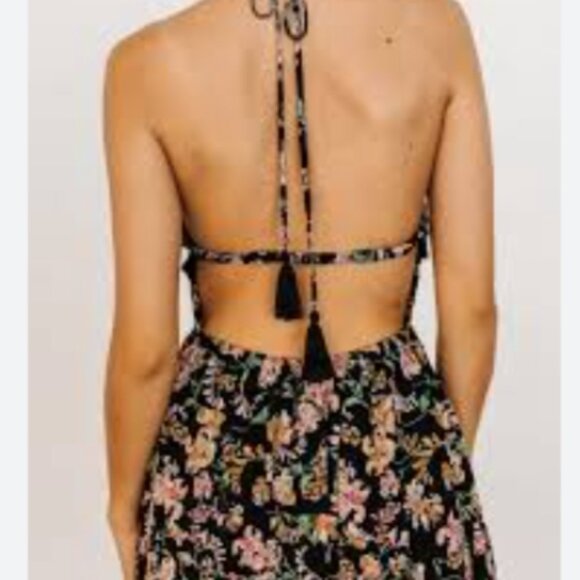 Andrea Halter Maxi Dress | Black Multi Floral BNWT - Picture 2 of 4